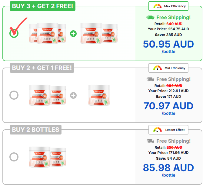 Arthryon Heat Pricing Packages Australia